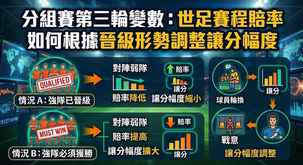 世足賽程賠率如何根據晉級形勢調整讓分幅度 世足賽程賠率如何根據晉級形勢調整讓分幅度